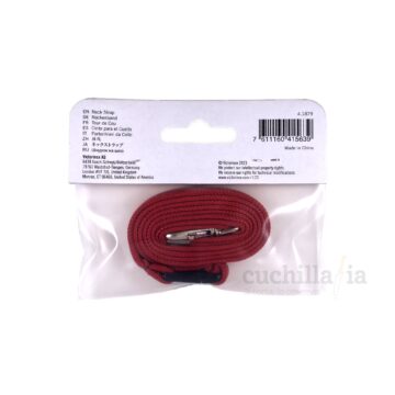 Reverso del blister de la correa para llevar tu multiusos al cuello – Victorinox 4.1879 – Cuchillalia.com