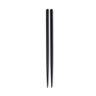Juego de 2 palillos de mesa reutilizables Comas Sakura en color negro - Cuchillalia.com