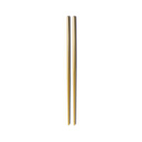 Juego de 2 palillos de mesa de acero inoxidable Comas Kyoto en color dorado - Cuchillalia.com