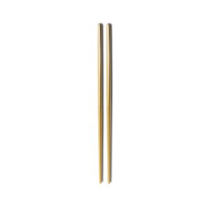 Juego de 2 palillos de mesa de acero inoxidable Comas Kyoto en color dorado - Cuchillalia.com