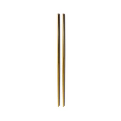 Juego de 2 palillos de mesa de acero inoxidable Comas Kyoto en color dorado - Cuchillalia.com