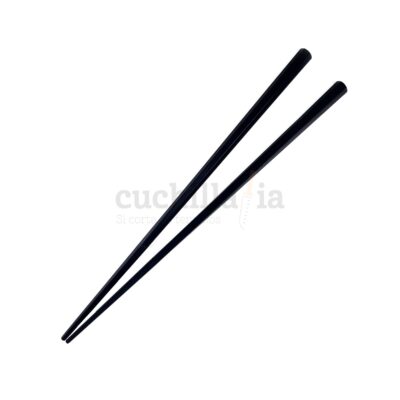 Palillos de mesa reutilizables de color negro fabricados en Japón por Kawai - Cuchillalia.com