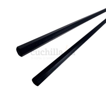 Palillos de mesa reutilizables de color negro fabricados en Japón por Kawai – Cuchillalia.com