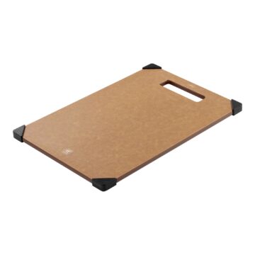 Reverso de la tabla de fibra de madera marrón de 31×21 cm – Zwilling – Cuchillalia.com