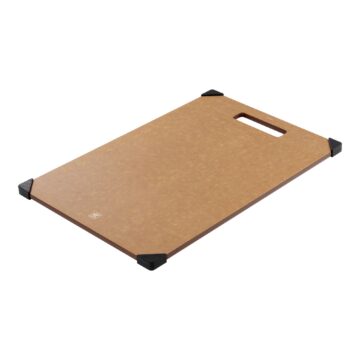 Reverso de la tabla de fibra de madera marrón de 37×25 cm – Zwilling – Cuchillalia.com