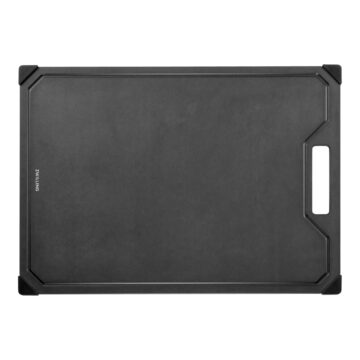 Vista superior de la tabla de fibra de madera negra de 42×30 cm – Zwilling – Cuchillalia.com