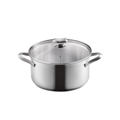 Cacerola de acero inoxidable de 24 cm Metaltex Icona - Cuchillalia.com