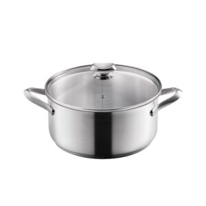 Cacerola de acero inoxidable de 26 cm Metaltex Icona - Cuchillalia.com