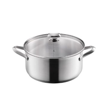 Cacerola de acero inoxidable de 26 cm Metaltex Icona – Cuchillalia.com