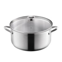 Cacerola de acero inoxidable de 32 cm Metaltex Icona - Cuchillalia.com