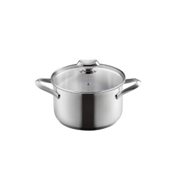 Olla de acero inoxidable de 20 cm Metaltex Icona – Cuchillalia.com