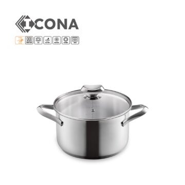 Olla de acero inoxidable de 20 cm Metaltex Icona – Cuchillalia.com