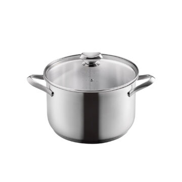 Olla de acero inoxidable de 24 cm Metaltex Icona – Cuchillalia.com