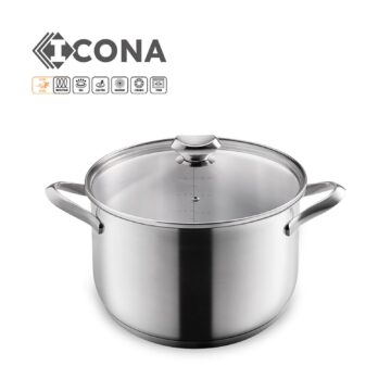 Olla de acero inoxidable de 26 cm Metaltex Icona – Cuchillalia.com