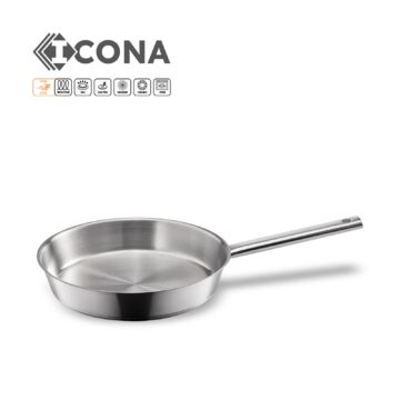Sartén de acero inoxidable de 24 cm Metaltex Icona – Cuchillalia.com
