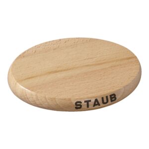 Salvamanteles magnético de madera ovalado de 15 cm de Staub - Cuchillalia.com
