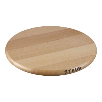 Salvamanteles magnético de madera redondo de 23 cm de Staub – Cuchillalia.com