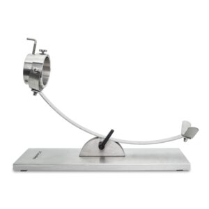 Soporte jamonero acero inoxidable 3 Claveles modelo 1743 con sistema basculante y base rectangular completa