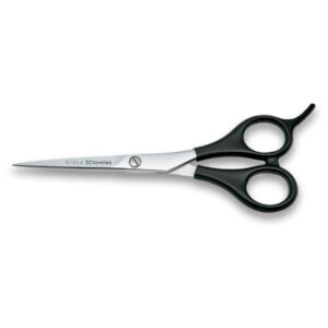 Tijeras peluquería apoyadedos 5,5 pulgadas 3 Claveles Scuola 12620, corte estable para aprendices